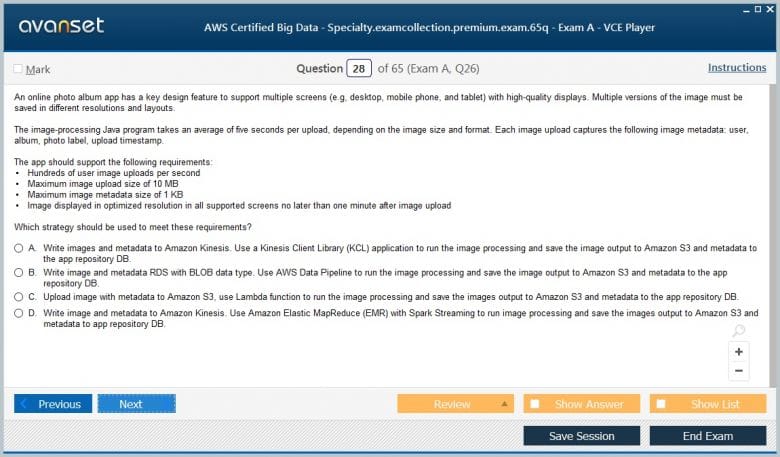 AWS-Certified-Data-Analytics-Specialty Zertifizierungsantworten